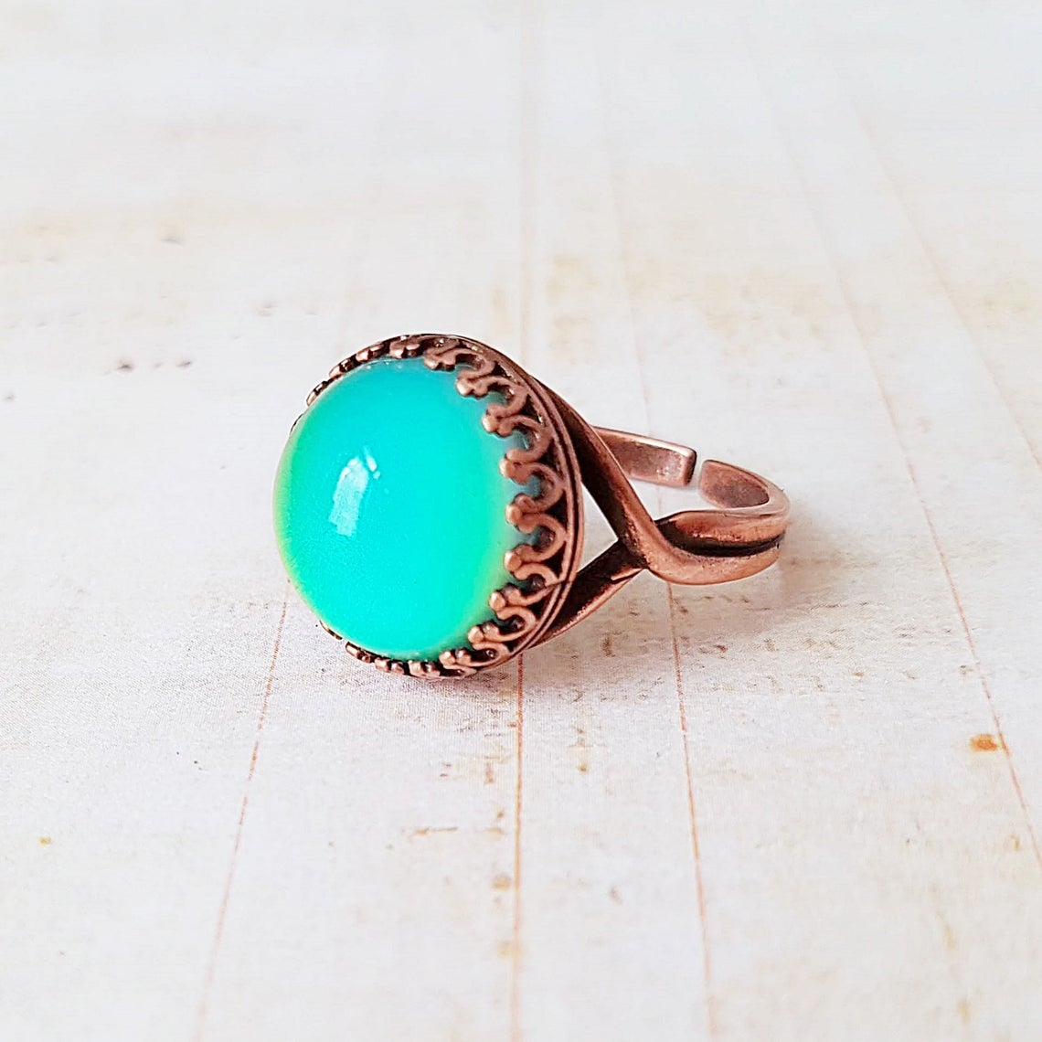 Vintage Colour Changing Sterling Silver Mood Ring
